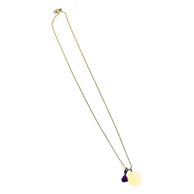 Collier Coccinelle | Doré