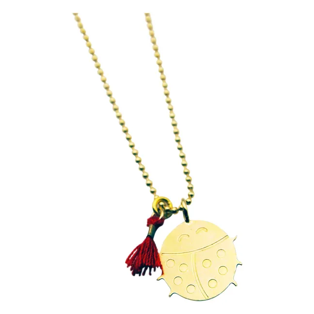 Collier Coccinelle | Doré
