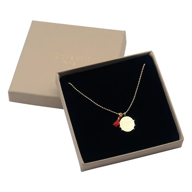 Collier Coccinelle | Doré