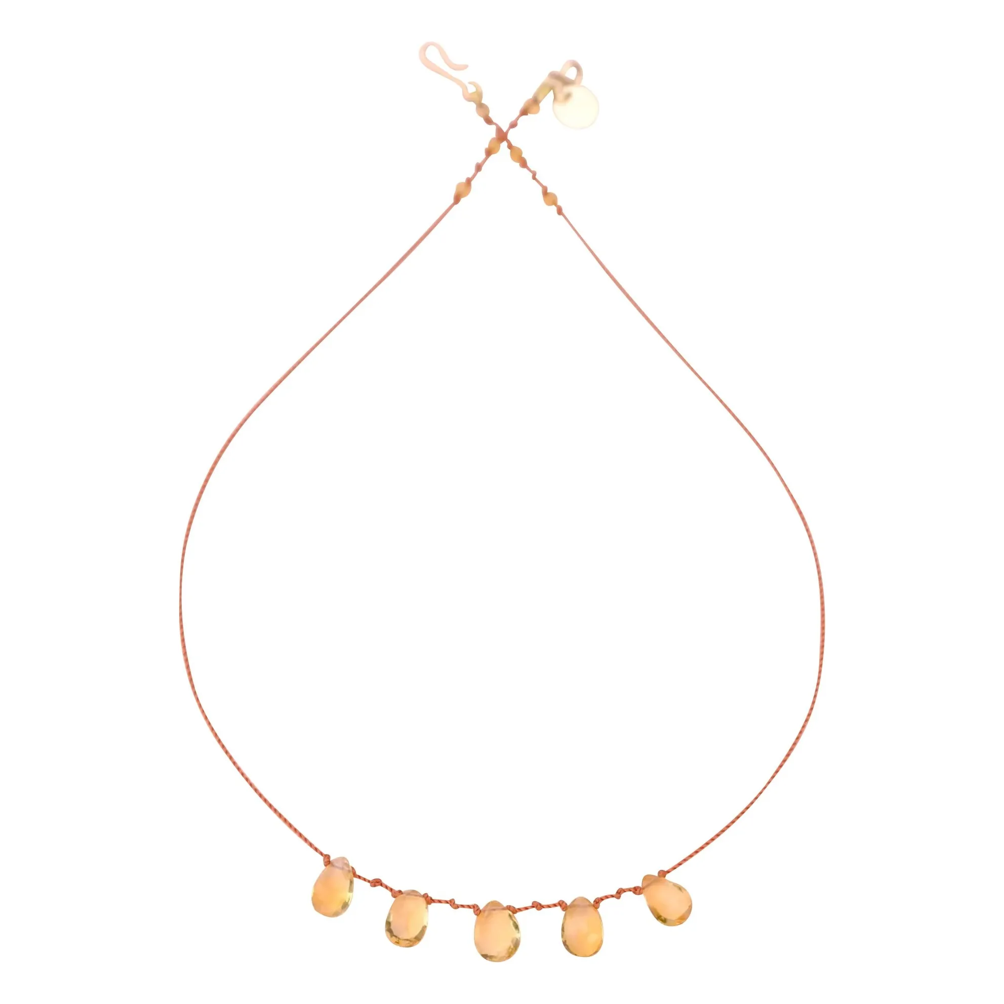 Ivarene Citrine Necklace 5 Drops
