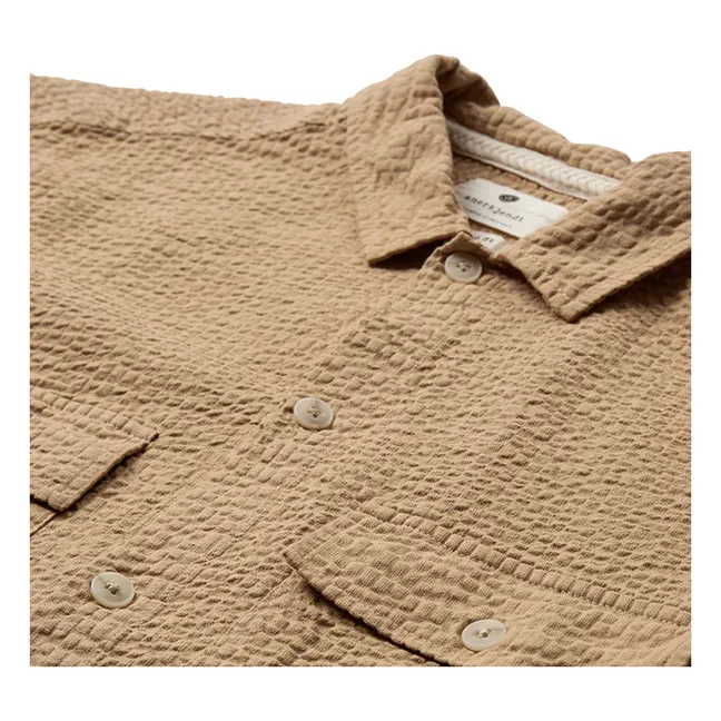Camisa Akotto Seersucker | Beige