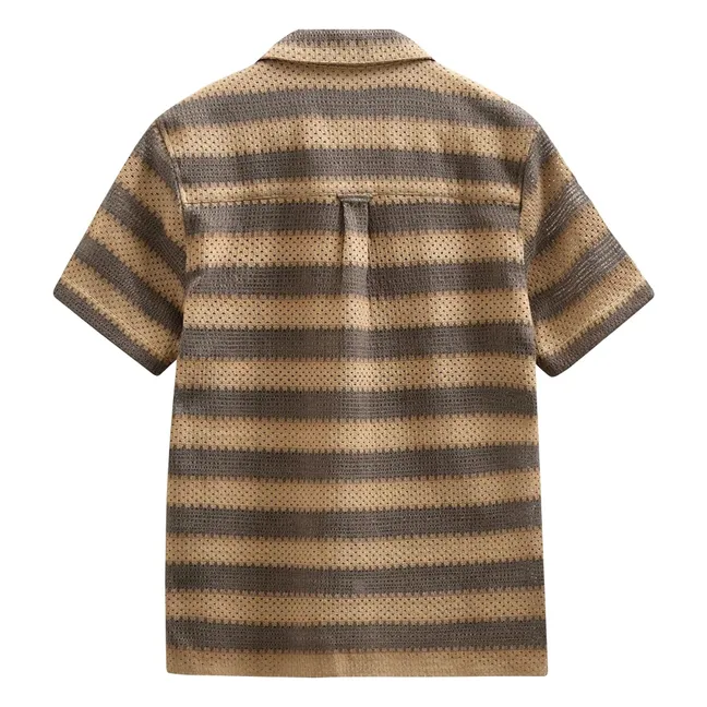 Camisa de rayas Akleander | Marrón claro