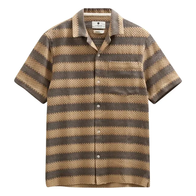 Camisa de rayas Akleander | Marrón claro