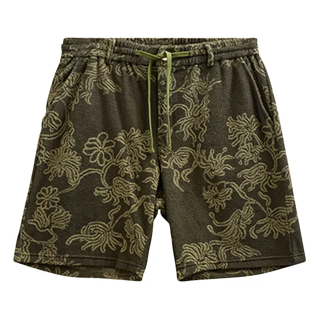 Pantalones cortos Akjan Frotte | Verde Oscuro