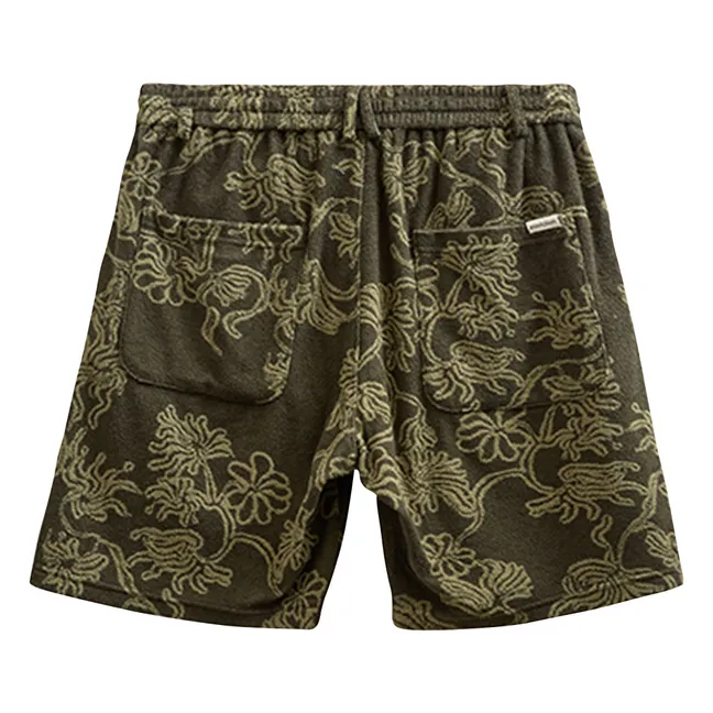 Pantalones cortos Akjan Frotte | Verde Oscuro