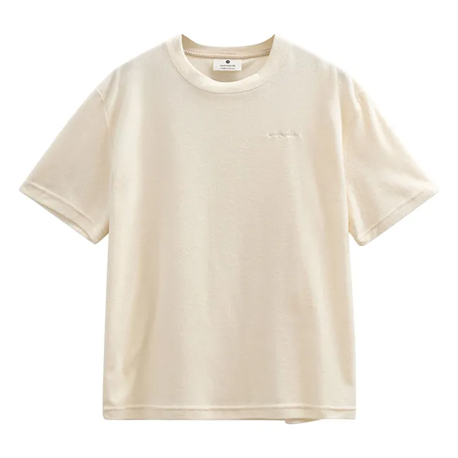 T-shirt Akvillads Frotte | Beige