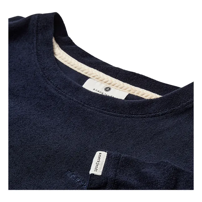 Akvillads Frotte T-shirt | Dark Blue