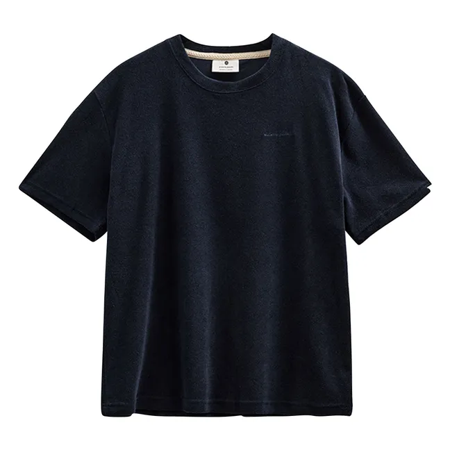 Akvillads Frotte T-shirt | Dark Blue