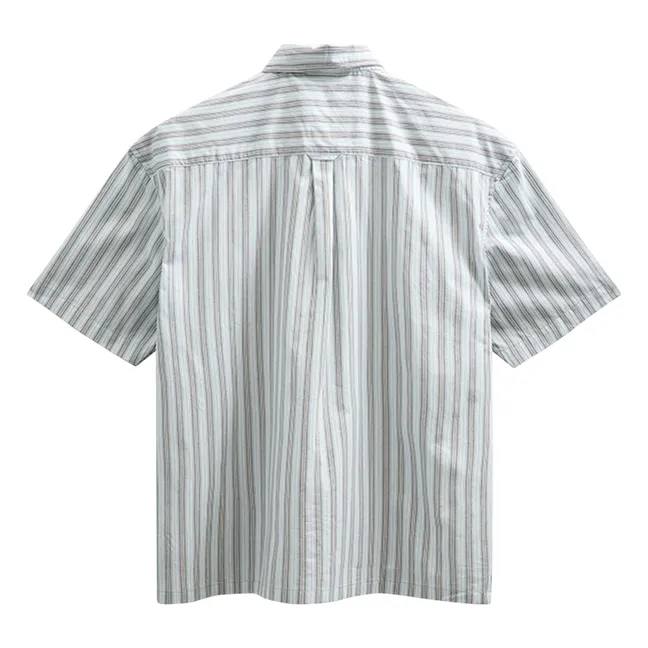 Akotto Poplin striped shirt | Light Blue