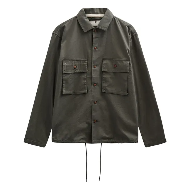 Camisa Akotto Linen | Verde Oscuro
