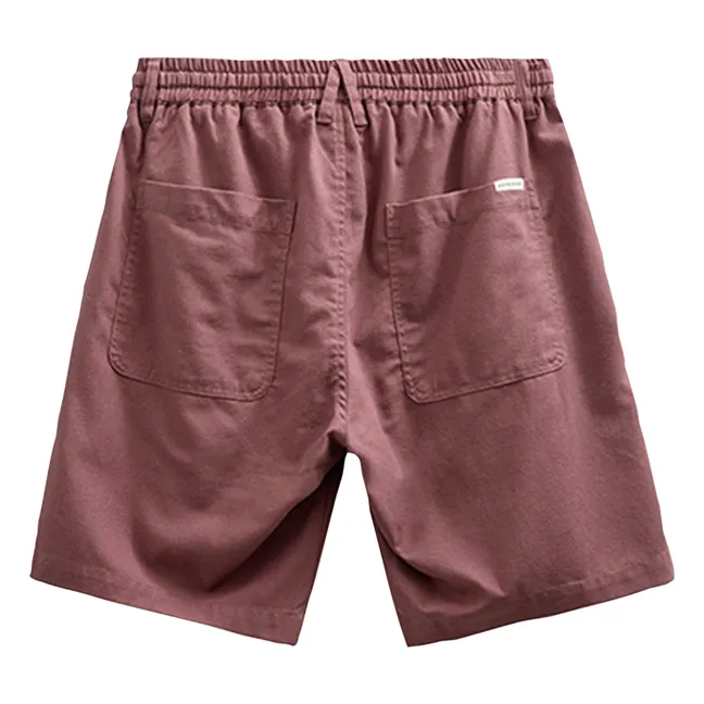 Pantalones cortos de lino Akjames | Burdeos