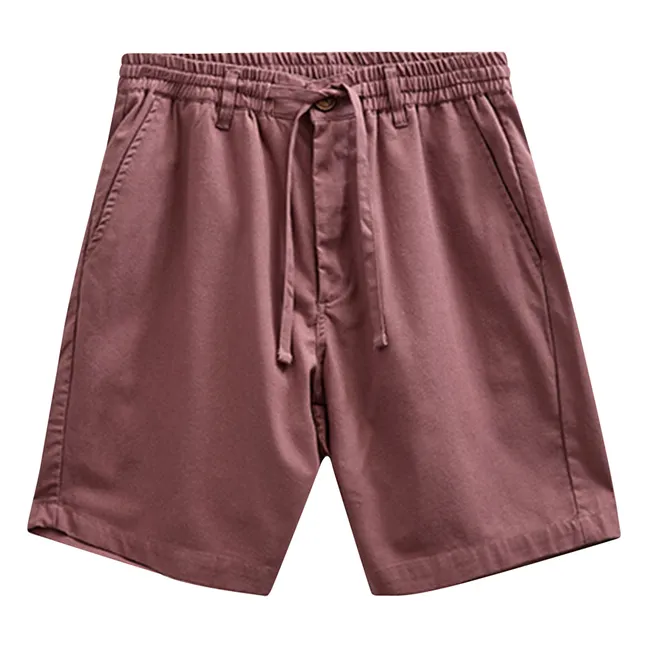 Pantalones cortos de lino Akjames | Burdeos