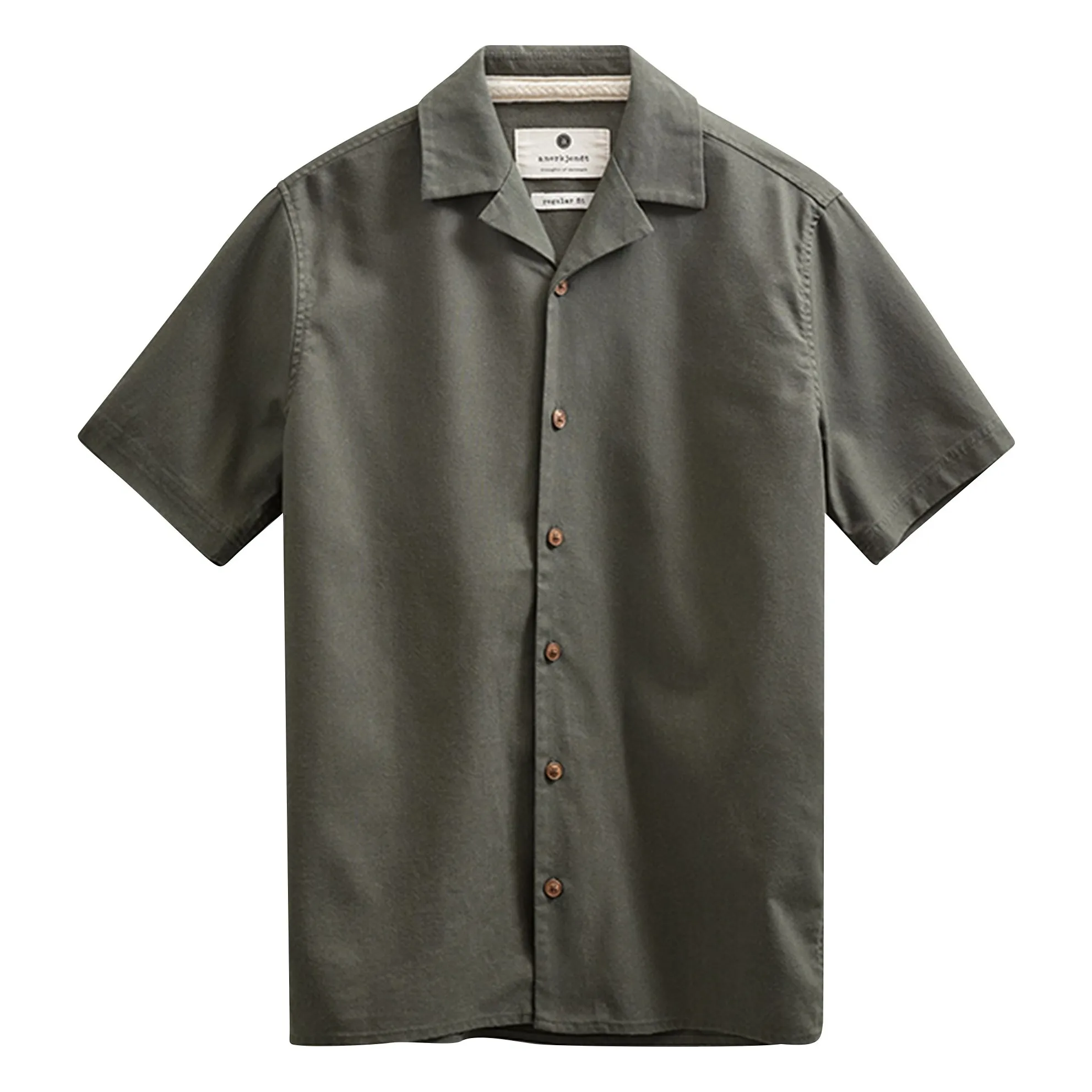 Chemise Akleo Lin | Vert foncé- Image produit n°0