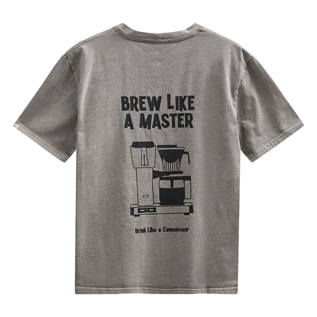 T-shirt Akvillads Brewlikeamaster | Gris chiné