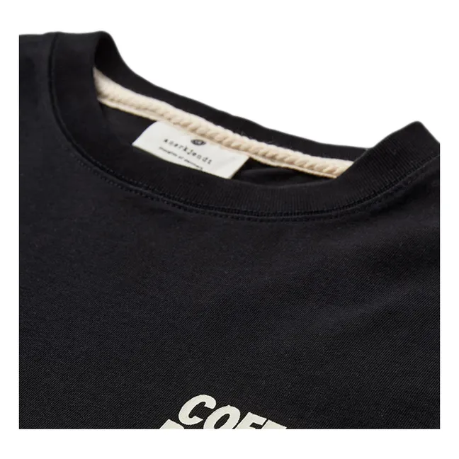 T-shirt Akvillads Coffee Please | Noir