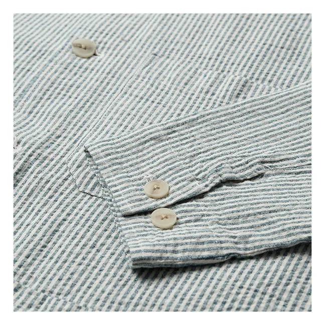 Sobrecamisa de rayas Akodin | Gris Claro
