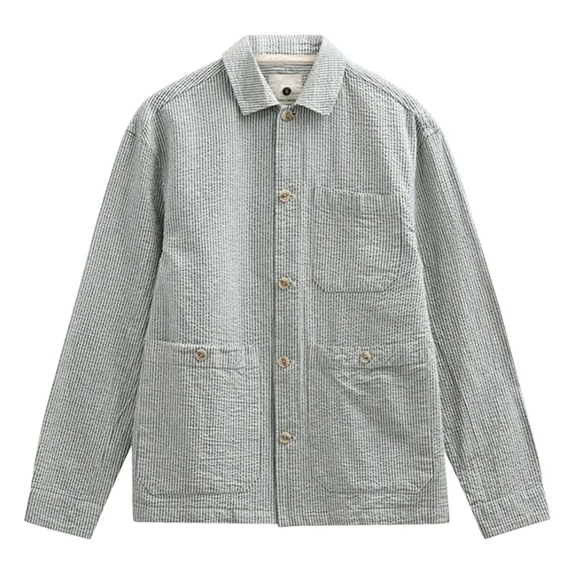 Sobrecamisa de rayas Akodin | Gris Claro