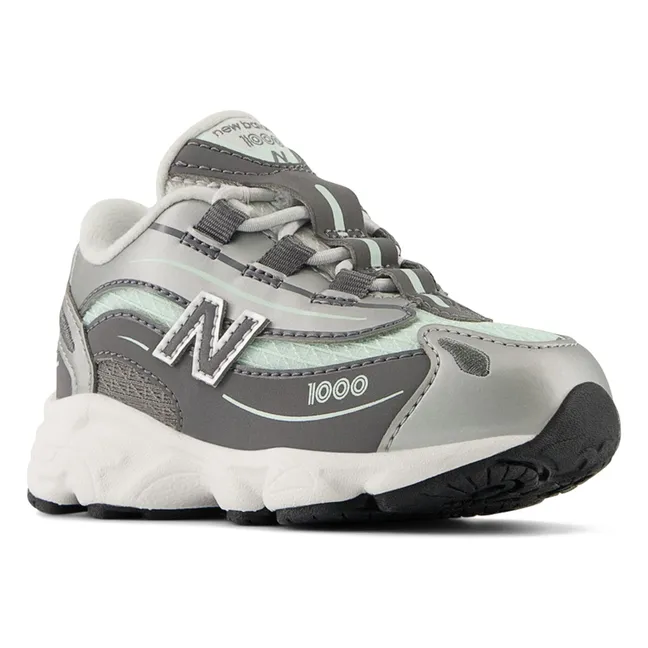 Sneaker mit elastischen Schnüren 1000 | Turquoise