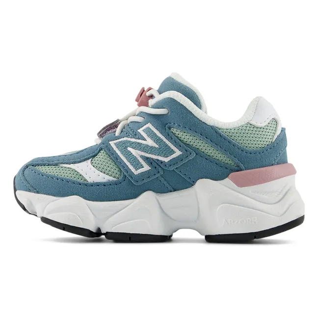 Zapatillas con cordones elásticos 9060 | Verde Oscuro