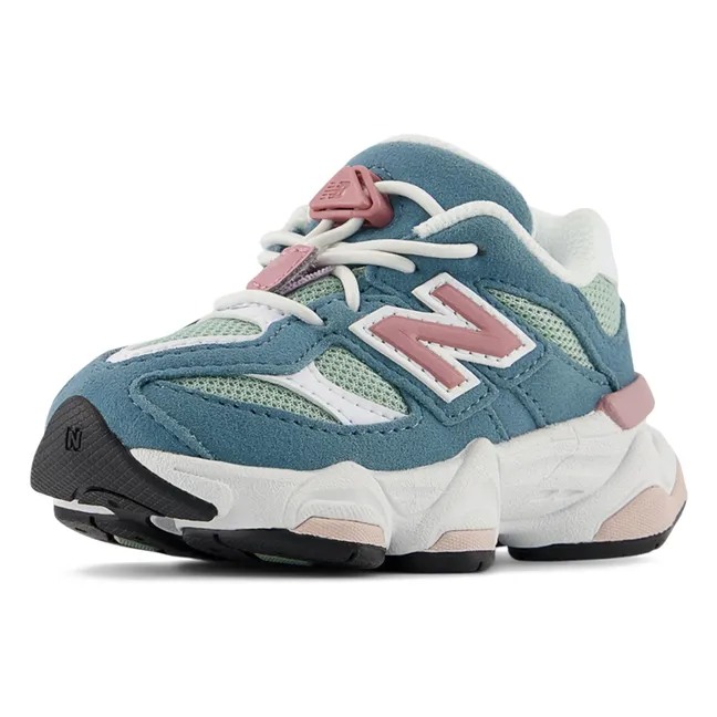 Zapatillas con cordones elásticos 9060 | Verde Oscuro