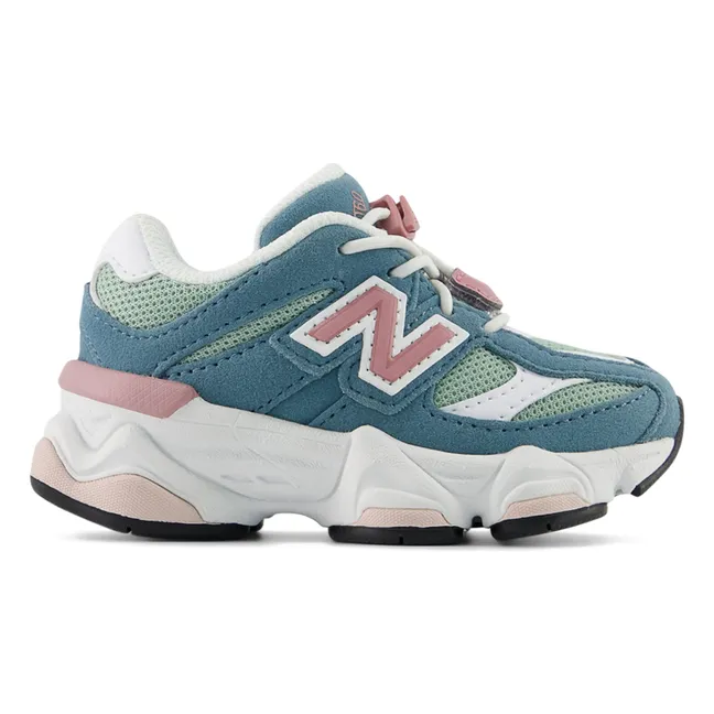 Zapatillas con cordones elásticos 9060 | Verde Oscuro