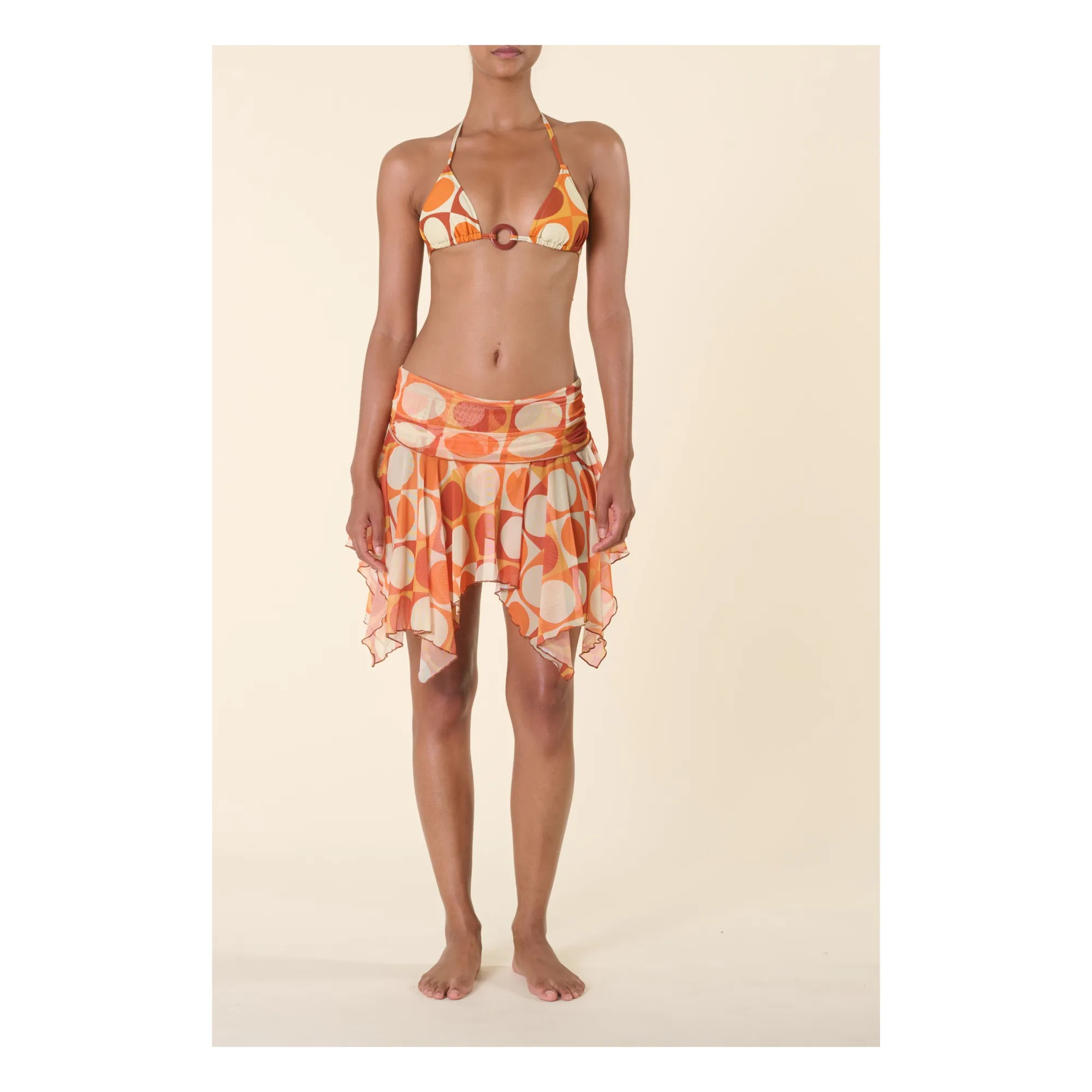 Jupe Martina | Orange- Image produit n°2