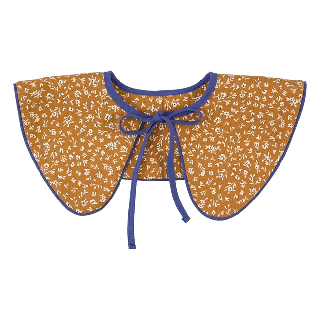 Cuello Flor Augustina Algodón orgánico | Caramelo