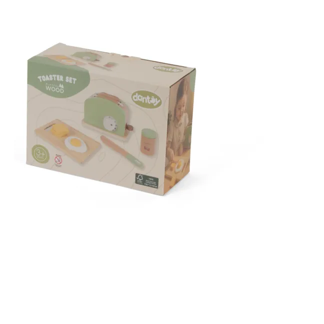 Toaster et petit déjeuner en bois FSC | Vert