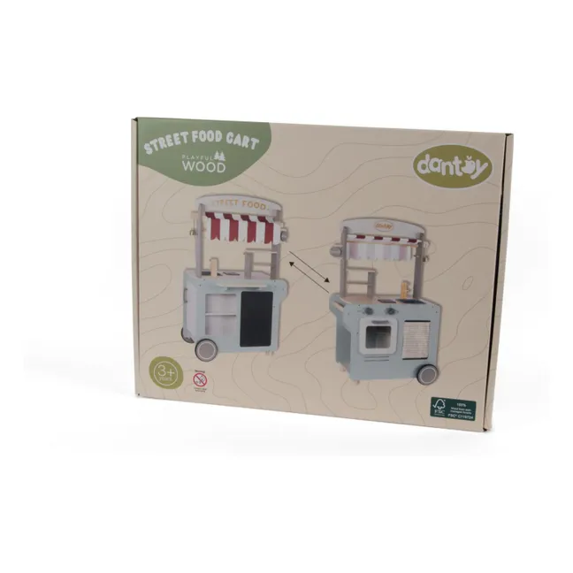 Street food stand in FSC wood | Green