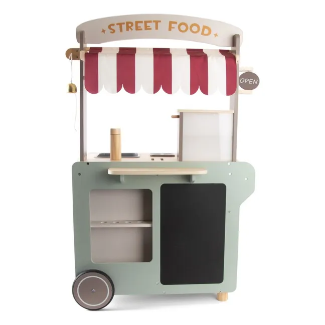 Street food stand in FSC wood | Green