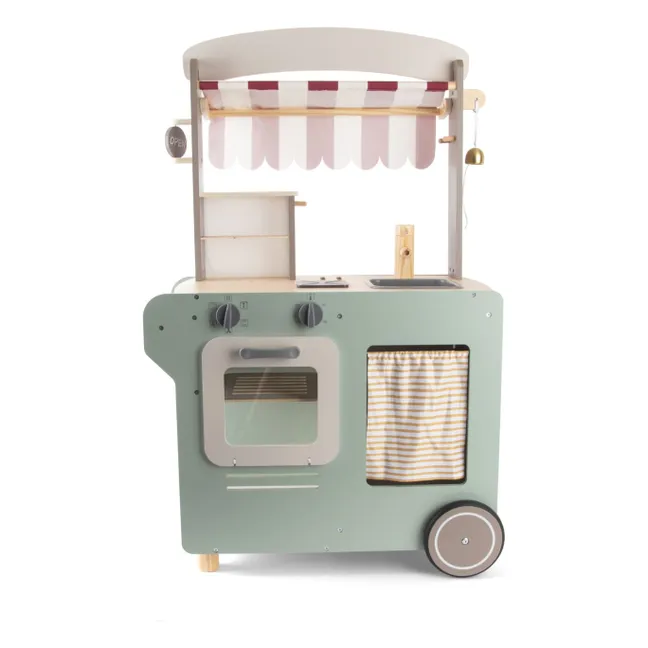 Street food stand in FSC wood | Green