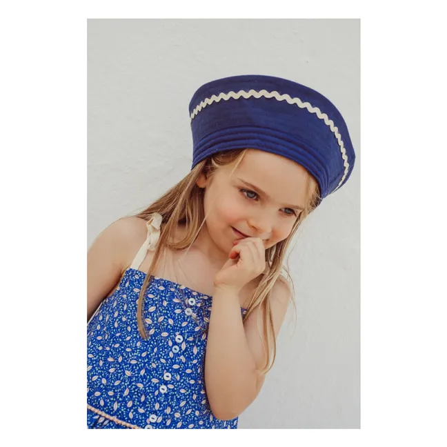 Top de algodón orgánico Rosalia Nature | Azul Rey