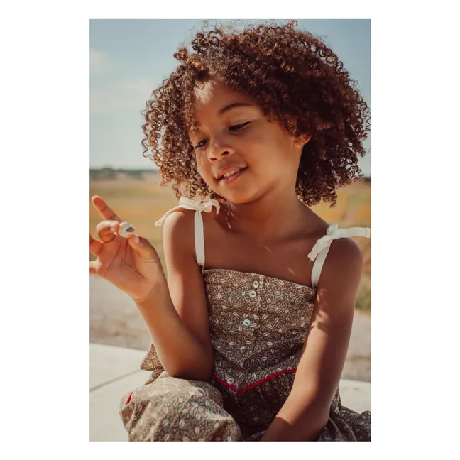 Top de algodón orgánico Rosalia Nature | Marrón Kaki