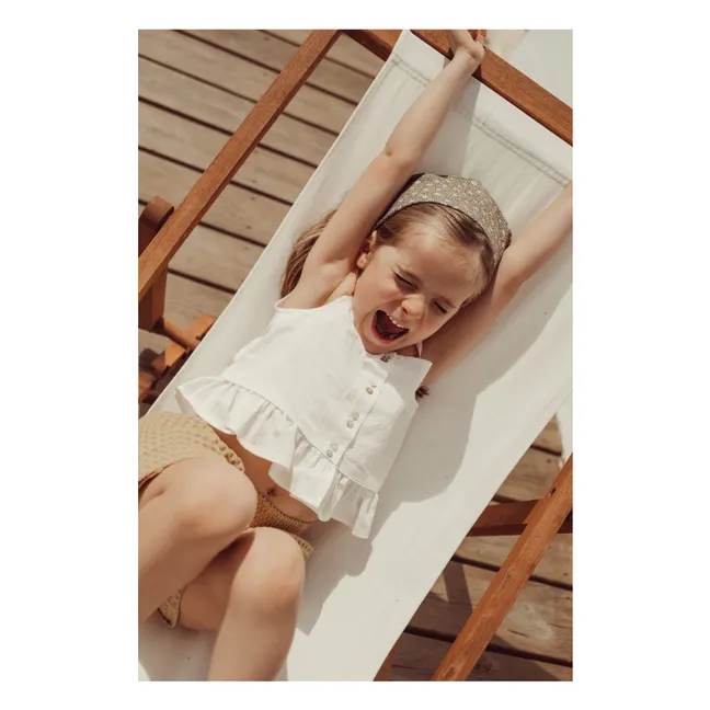 Top Rosalia de algodón orgánico | Blanco