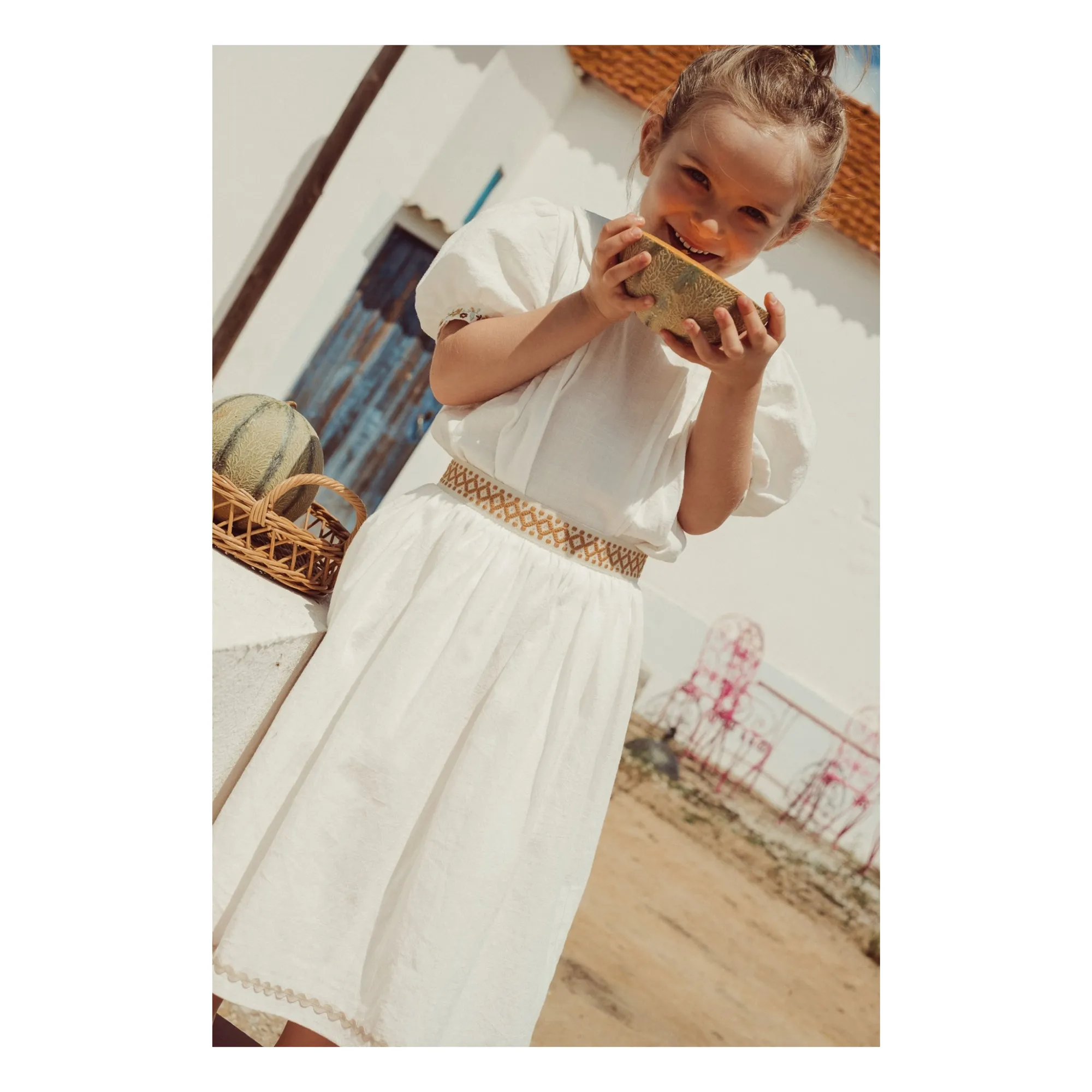 Bordalo Belted Skirt | Ochre- Product image n°1