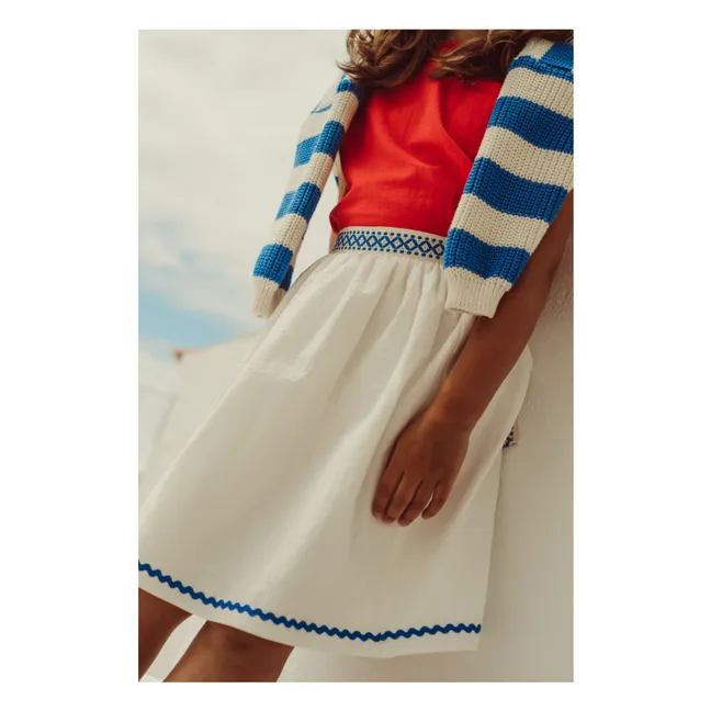 Bordalo Belted Skirt | White