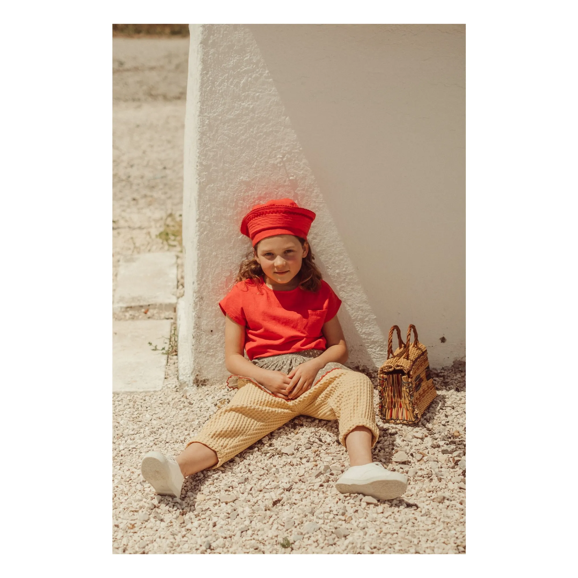 Pantalon Carrotte Camões Gauffré | Ocre- Image produit n°3