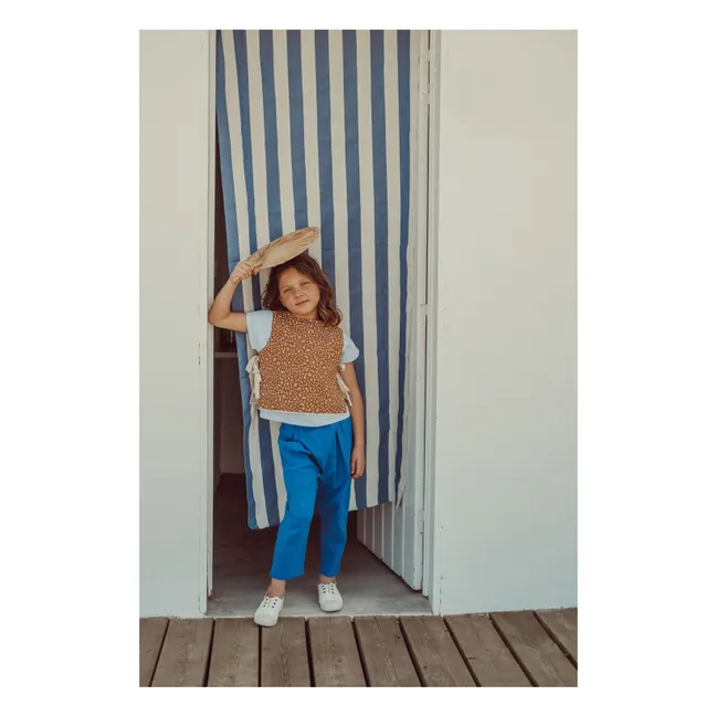 Veste Sans Manches Réversible Louise Coton Bio | Caramel