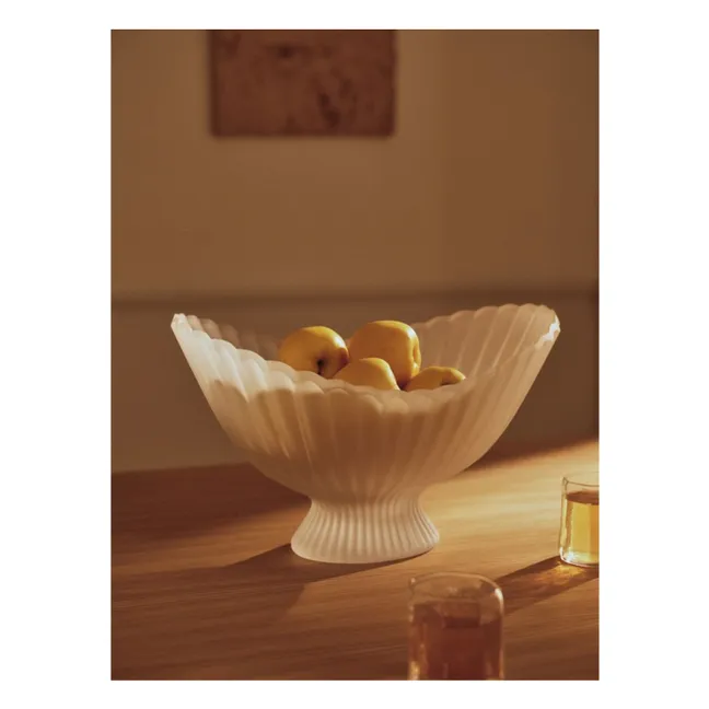 Coupe en verre Fountain | Blanc