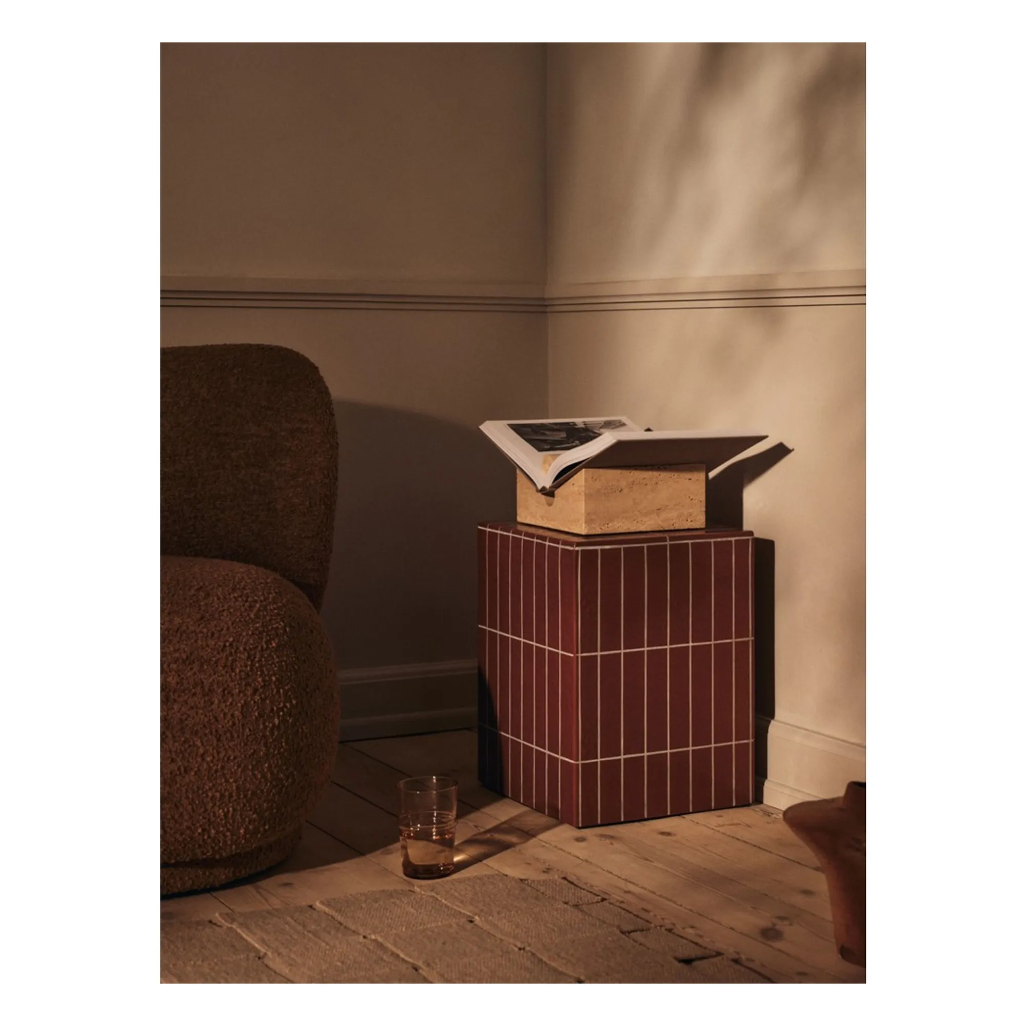 Table d'appoint Pillar | Marron- Image produit n°1