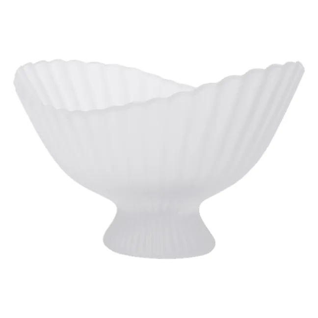 Coupe en verre Fountain | Blanc