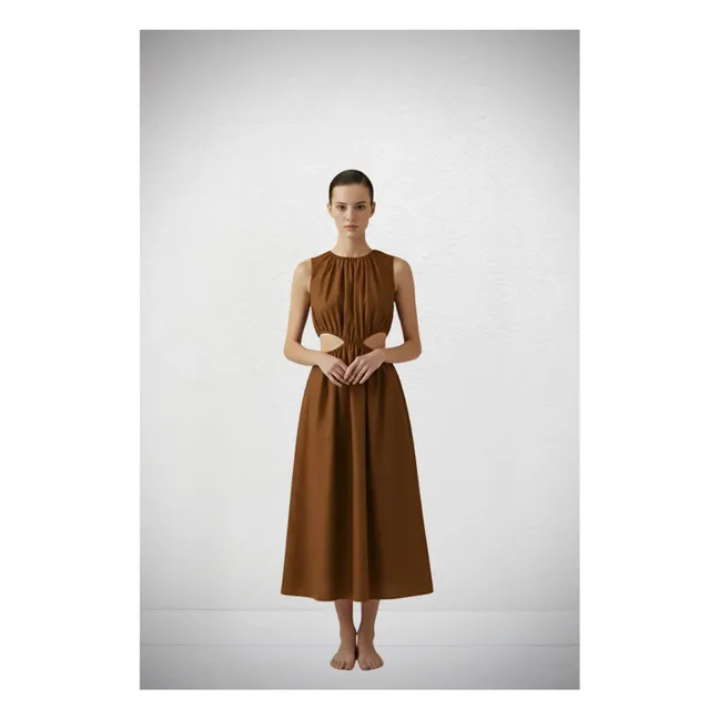 El vestido Side Cut | Chocolate