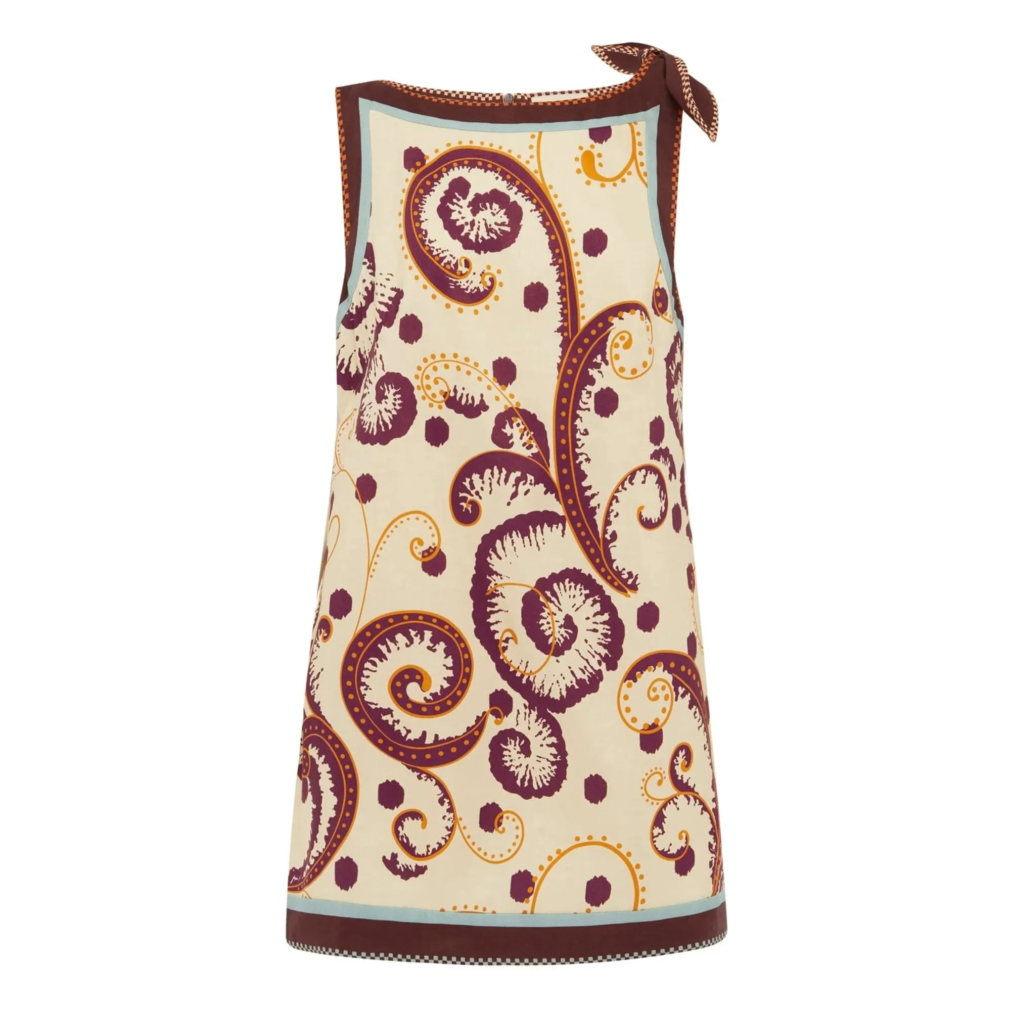 Alémais Ivory Wilson Silk And Linen Dress