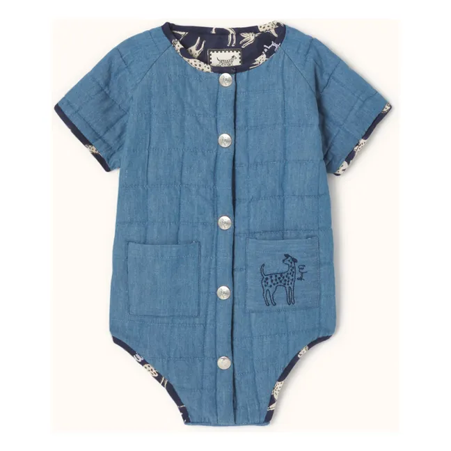 Dadi Chambray romper  | Blue