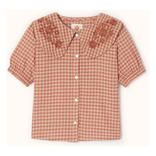 Blusa con cuello Claudine de Binou | Naranja