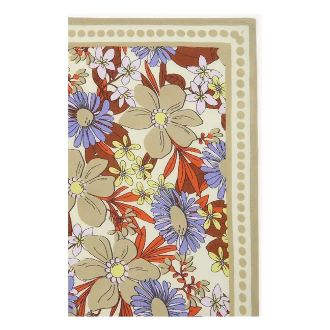 Bufanda Manika Floral  | Verde oliva