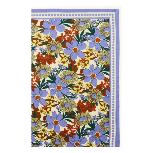 Bufanda Latika Floral Grande | Azul