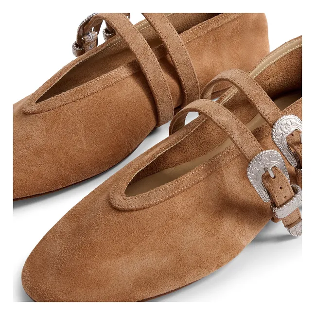 Ballerines Claudia Slipper Cuir | Sienne