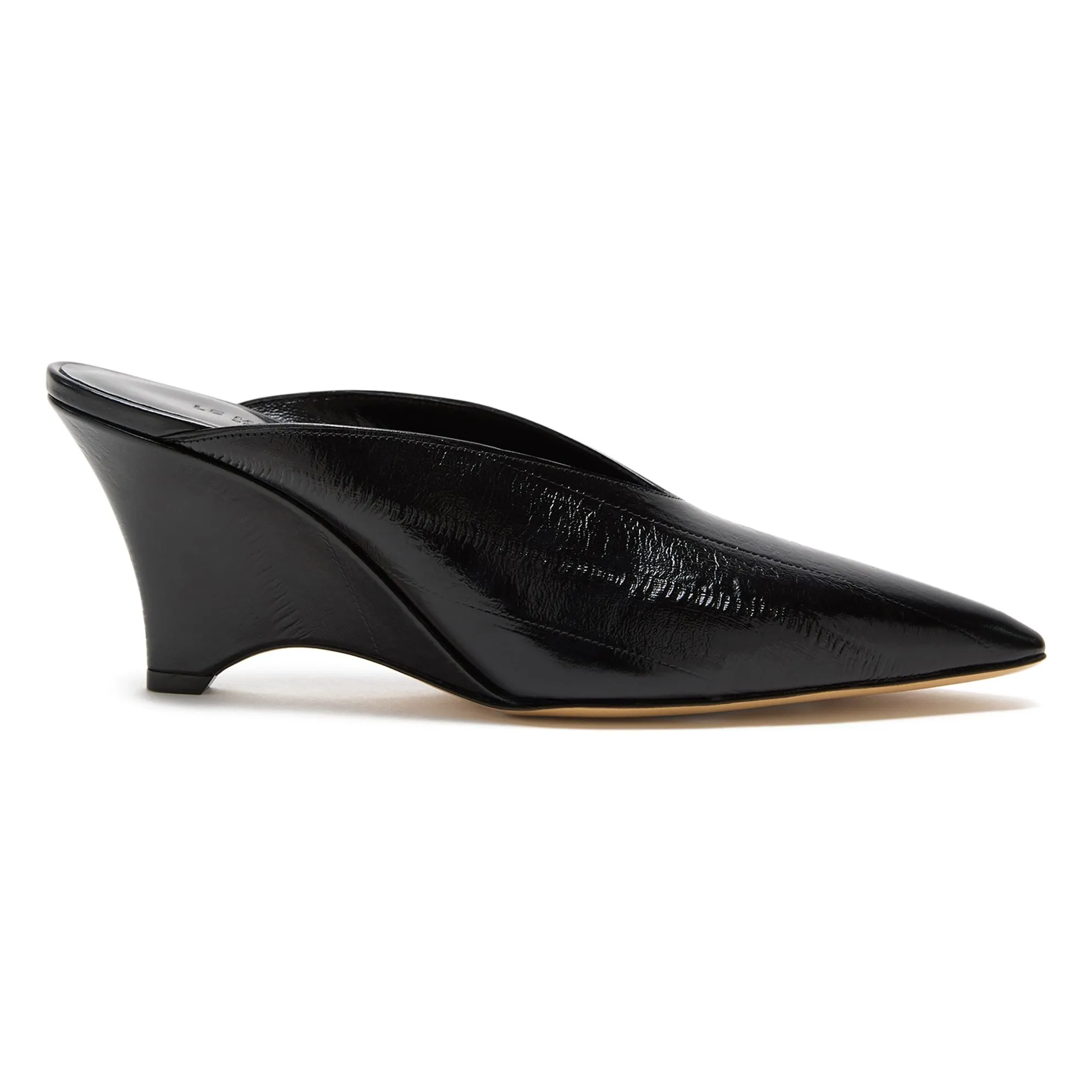 Le Monde Beryl Black Mules Victoria Leather