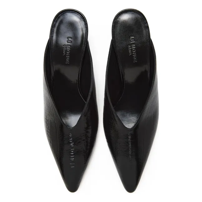 Mules Victoria Leather | Black